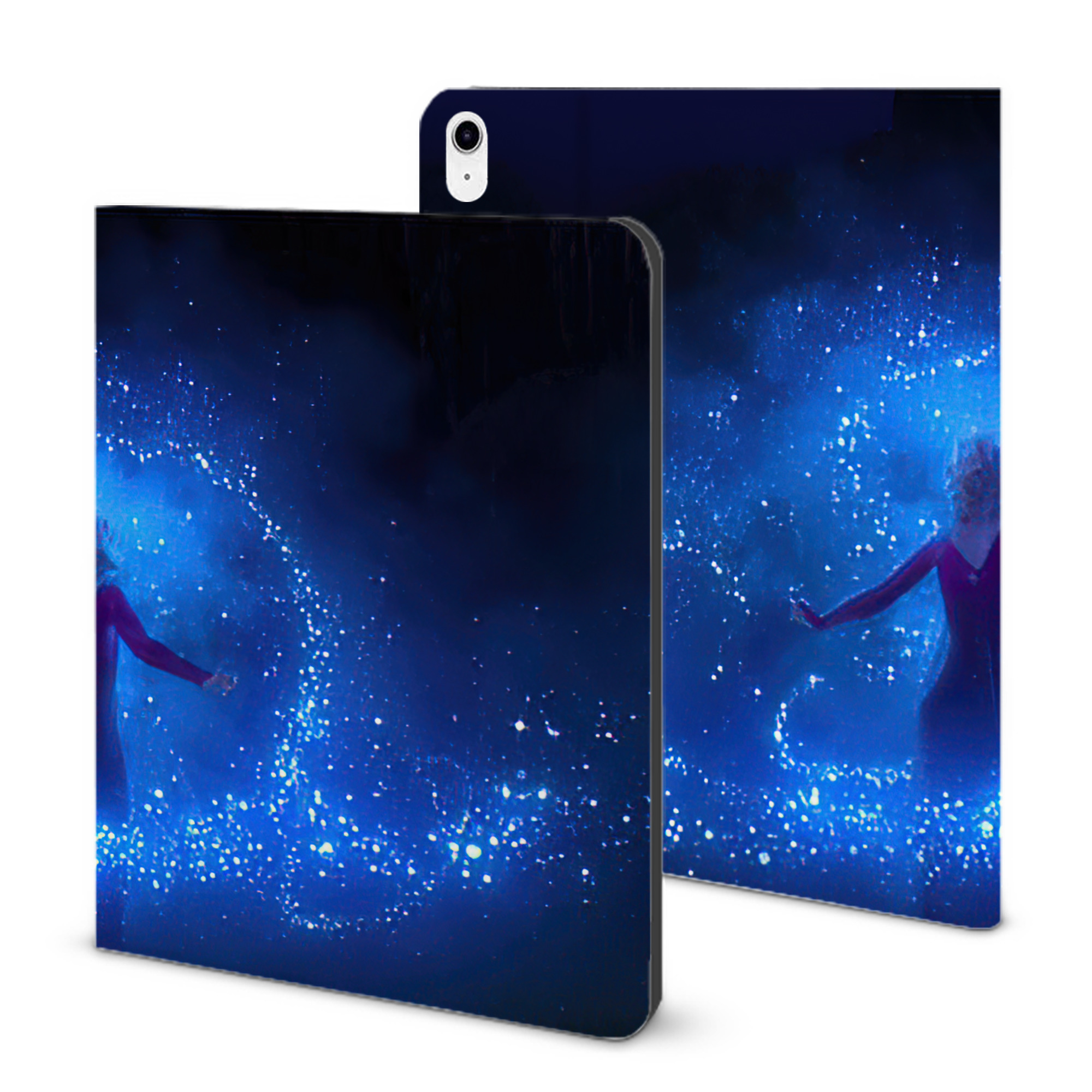 （画像用） アナと雪の女王 アンナ エルサ Frozen Anna Elsa IPad ケース ブック型 PUレザー TPU 耐衝撃 軽量 薄型 ペン収納なし 全面保護 IPad 各モデル対応